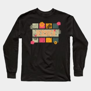 80s // Name // Jessica // Retro Style Long Sleeve T-Shirt